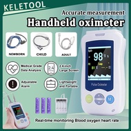 Baby Adult Handheld Pulse Oximeter Medical SpO2 Blood Oxygen Monitor with Visual and Audible Adjusta