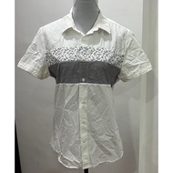 Preloved Guess White Polo Shirt Medium