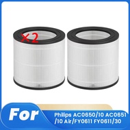 2 Pcs Cleaner Filter for Philips AC0650/10 AC0651/10 Air/FY0611 FY0611/30 Air Purifier Replacement F