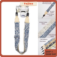 YUJINX Micro Single Strap, Top-grain Genuine Leather Adjustable Camera Shoulder Strap, Quick Release