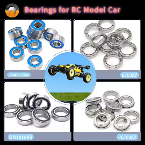 10Pcs Double Shielded Chrome Steel Ball Bearings 698ZZ 8x19x6 mm for RC Model Car MR1319ZZ FR168ZZ F