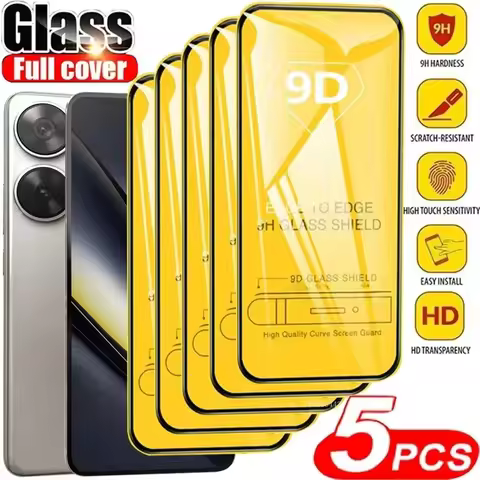 1-5Pcs 9D HD Full Cover Screen Protector For Xiaomi Poco X7 Pro X6 X5 F7 F6 F5 M7 M6 M5S Tempered Gl