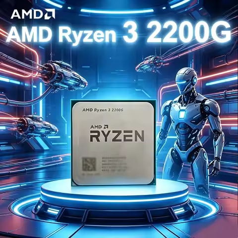 AMD Ryzen 3 2200G Used R3 2200G 3.5 GHz Zen 0.014 Quad-Core Quad-Thread CPU YD2200C5M4MFB Socket AM4