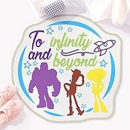 Allenjoy 31.4" x 30.7" Space Adventure Bathroom Rugs Figure Silhouettes Mat Bathmat Rug Non Slip Was