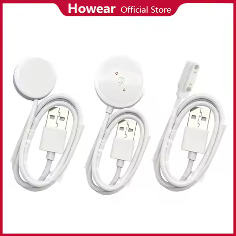 2 pcs Charger Cable for Howear Smartwatch HW18 Call, HW Ultra3 Call, HW Z10 Kids, HW6 MAX, HW ONE, H