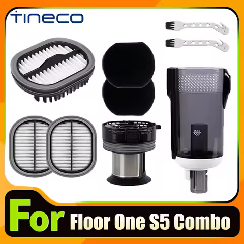 Original Accessories for Tineco Floor One S5 COMBO Vacuum Cleaner Dustbin Replacement Filter Dust Bo