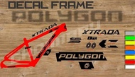 Stiker Frame Sticker Decal Sepeda Polygon Xtrada Bisa Custom Terlaris