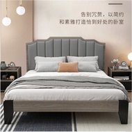 【SG Sellers】Fabric And Solid Wood Bed Frame Bed Frame With Mattress Single/Queen/King Bed Frame