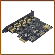 [chasoedivine.] USB 3.2 PCIE Expansion Card PCIE 1X to USB 3.2 TYPE-C USB 3.2 Gen1 Adapter Multiplie