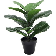 Artificial Fiddle Leaf Fig Realistic Fake Plants with Pots for Home and Office Decoration
