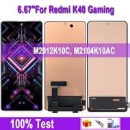 หน้าจอ OLED ขนาด6.67นิ้วสำหรับเล่นเกม K40 Redmiหน้าจอ LCD แสดงผล M2104K10AC ดิจิทัลหน้าจอสัมผัสสำหรั