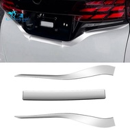 For Toyota Alphard Vellfire 40 Series 2023 2024 Car Rear License Plate Strip Cover Decorative Trim Parts Accessories