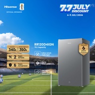 Hisense Kulkas 1 Pintu - RR120D4IGN - 91L Single Door - (Refrigerator)【Net Capacity 91L】【Separate Ch