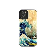 Man&amp;wood iPhone 12 / 12 Pro 天然貝殼 造型保護殼-神奈川沖浪裏