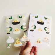 蒜頭雞貼紙 小鳥 蒜頭雞 玄鳳鸚鵡 鳥奴 鳥控 文具 貼紙 透明貼