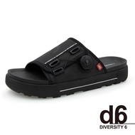 G.P (Men) d6 Series Technology Adjustable Knob Slippers Men's Shoes-Black