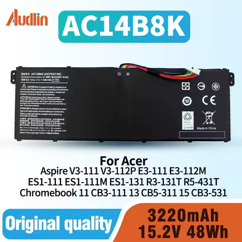 AC14B8K Battery for Acer Aspire 5 A515-51 V3-372T R5-571T R7-371 ES1-511 Nitro 5 AN515-51 Spin SP111