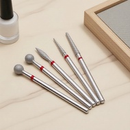 7-Piece 3/32 Diamond Nail Drill Bits Set - For Acrylic & Gel E-File Manicure & Pedicure  7 Keping Bi