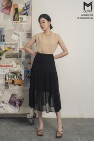 Juyp dáng xòe tùng nhún hai tầng