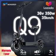 MONSPRIN scooter electric for adult Q9 portable foldable electric scooter 350w 30-40km motor skuter 