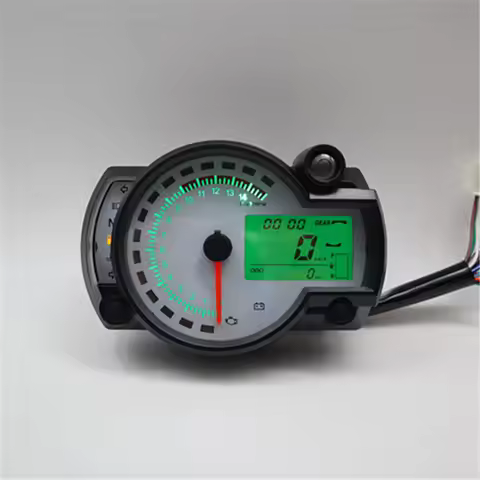 KOSO RX2N Tachometer Fuel Meter LCD Digital Motorcycle Odometer Speedometer Adjustable MAX 299KM/H 7