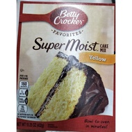 Sale Promotion 🎯 Betty Crocker Supermoist Yellow Cake Mix แป้งทำขนมเค้ก  432กรัม  ราคาถูกใจ