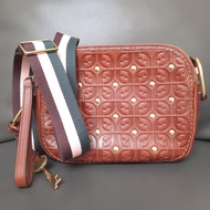 Preloved tas Fossil Elle Crossbody Brown multi (SOLD)