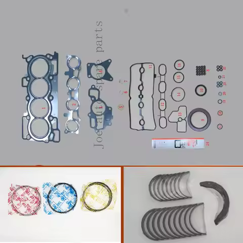 MR20DE Engine Full gasket set kit crankshaft connecting rod bearing piston ring for Nissan DUALIS X-