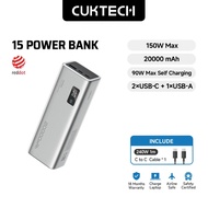 LUMOS CUKTECH 15 Power Bank 20000mAh 150W Fast Charging powerbank – PD3.1 type C Laptop & Phone Port