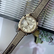 C Home COA Coach Canvas Watch Fashion Diamond Ring Retro Watch Coach Ladies Canvas Diamond-studded B