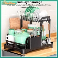 【Fast Delivery】Countertop Tableware Storage Rack Kitchen Dish Drying Rack Multifunctional Dish Rack