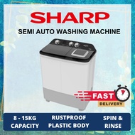 Sharp Semi Auto Washing Machine 8Kg/11kg/13kg/15kg / ESTP8016 / ESTP1116 / ESTP1316 / ESTP1516