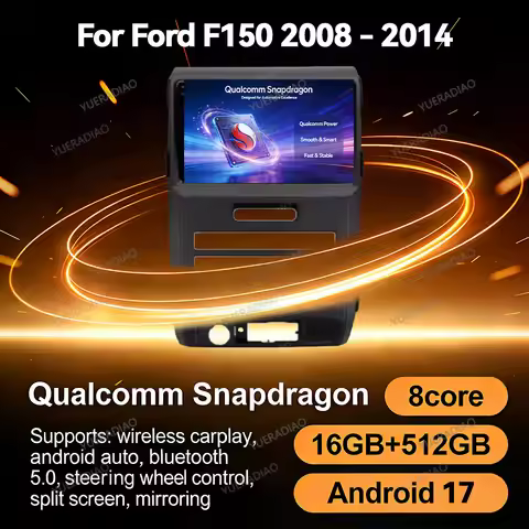 Android 17 Car Radio For Ford F150 P415 Raptor 2008 - 2014 Head Unit Multimedia Video Player GPS NAV
