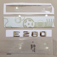 3D Emblem with E280 Mercedes Letter Logo E 280 CHROME Badgebenz