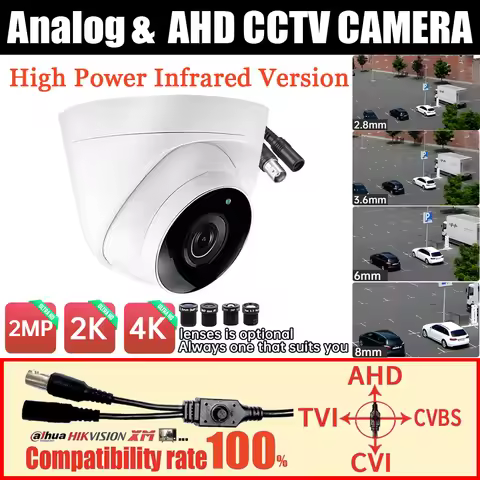 Hik Style Array 3 Light 2MP/4MP/5MP/4K Ultra AHD Dome Camera infrared HD CCTV TVI/CVI/Analog 4in1 OS