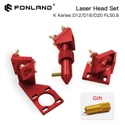 FONLAND K Series CO2 Mini Laser Head Set D12/18/20mm FL50.8mm Lens for 2030 4060 K40 Laser Engraving