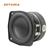 SOTAMIA 1pcs 3 Inch Mid Bass Speaker 4 Ohm 20W Long Stroke Aluminum Basin 25 Core Rubber Side Audio 