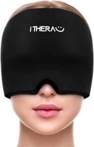 iTHERAU Migraine Mask - Migraine Hat Headache & Migraine Relief Hat Cooling Hat Cooling Packs Coolin