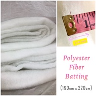 Polyester Fiber Batting (0.75 Inch Thickness) (One piece of 2 Yards Size)