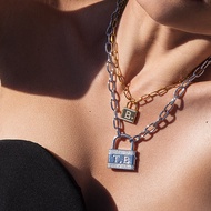 APM Monaco Golden Letter Love Clavicle Necklace Girl Couple Necklace Light Luxury Clavicle Chain Jew