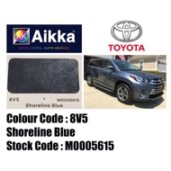 TOYOTA 8V5 SHORELINE BLUE Aikka 2K Paint / Cat Bancuh Kereta Original Toyota Color