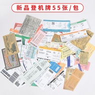 55 Sheets Air Boarding Pass Stickers Retro Train Tickets Boat Tickets Car Tickets Tickets Luggage Wa