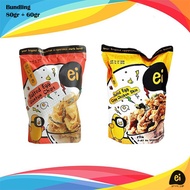 Ei Salted Egg Chicken Skin 80gr + Ei Salted Egg Wonton Chips 60gr