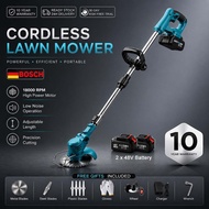 Mesin Rumput bateri Lawn mower mesin rumput 998VF Battery Multifunction Cordless fold Pemotong rumpu