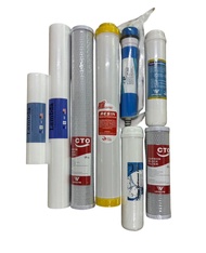 ชุดไส้กรองตู้น้ำ 8 ขั้นตอน (PP10"5M + PP20"5M + CTO20" + RS20"+ Post PP 12"+ Post carbon 12" + RO150