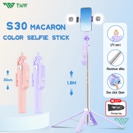 TNW S30 Selfie Stick 1.8M Camera Tripod Bluetooth Remote With Fill Light Phone Stand For Vlogging