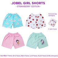 Jobel Shorts Girl Strawberry Edition Shorts 0-5 Years - 0-1 Years NB