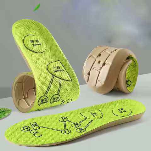 Foot Acupressure Insole Men Women Soft Breathable Sports Cushion Inserts Sweat-absorbing Deodorant O