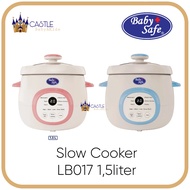 BabySafe - LB017 - Slow Cooker MPASI | Multipurpose Slow Cooker | Multifunction Slow Cooker | Digita