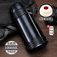 Portability Outdoor Travel Stainless Steel 316 Insulated Water Bottle Warm Water Car Vessel 1000ml-5